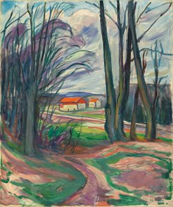 Landskap i Skoyen, 1920-tallet av Edvard Munch