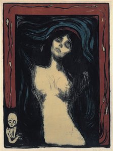 Madonna Loving Woman, 1895-1900 av Edvard Munch