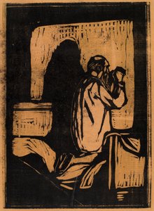 Gammel mann ber av Edvard Munch