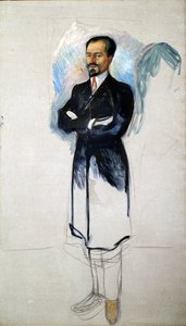 Portrett av Ernest Thiel 1859-1947 av Edvard Munch