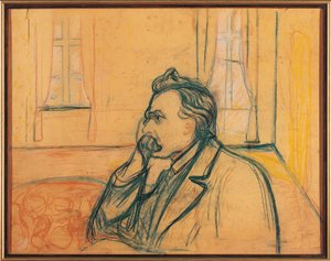 Portrett av Friedrich Nietzsche av Edvard Munch