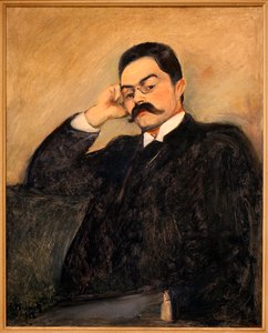 Portrett av Thor Lutken (1863-1913) - Maleri av Edvard Munch (1863-1944), olje på lerret av Edvard Munch