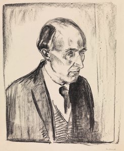 Portrett av komponisten Frederick Delius 1862-1934, 1920. av Edvard Munch