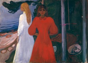 Rød og hvit av Edvard Munch