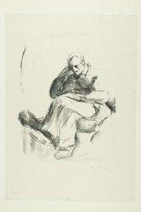 Sittende mann av Edvard Munch