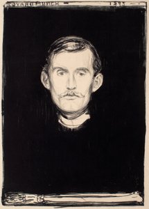 Selvportrett av Edvard Munch