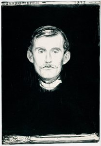 Selvportrett av Edvard Munch