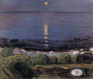 Sommernatt ved stranden