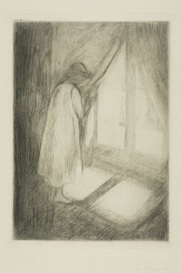 Jenta ved vinduet av Edvard Munch