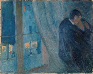 Kysset, 1892. av Edvard Munch
