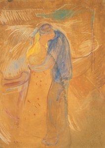 Kysset, 1906-1907. av Edvard Munch