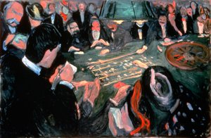 Rulettbordet i Monte Carlo, 1903 av Edvard Munch