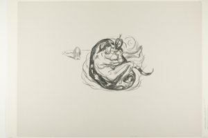 Slangen er drept av Edvard Munch