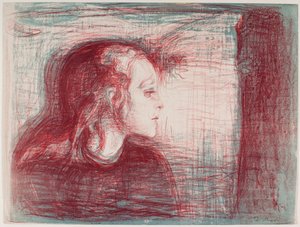 Det syke barnet I av Edvard Munch