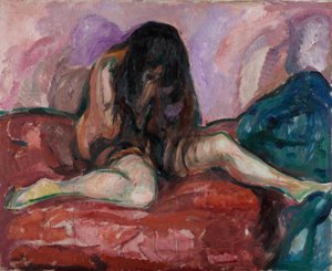 Gråtende naken par Munch, Edvard (1863-1944). Olje på lerret, størrelse: 110x135 av Edvard Munch