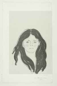 Ung kvinne fra Latinerkvarteret av Edvard Munch