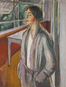 Ung kvinne på verandaen av Edvard Munch