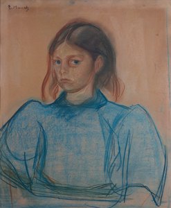 Ung jente i grønt av Edvard Munch