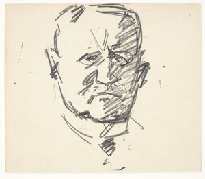 Studer for et portrett av en professor, MD. Carl Lorentzen (1860-1932) av Edvard Weie