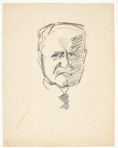 Studie for et portrett av dr.med. Carl Lorentzen (1860-1932)