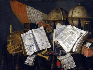 Vanitas Still Life av Edwaert Collier (1642-1708)