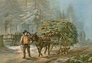 The Holly Cart (farge litho)