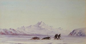 Arctic Scene (akvarell på papir)