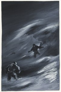 Fanget i en snøstorm