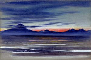 View of a Stretch of Sea, 1901-04 (wc på papir) av Edward Adrian Wilson