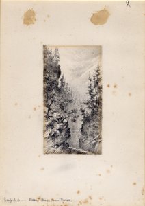 Wiesen Strasse nær Davos, Sveits, 1898-99 av Edward Adrian Wilson