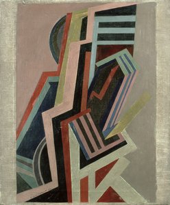 Abstrakt komposisjon (olje på lerret)