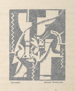 Newcastle av Edward Wadsworth fra BLAST no. 1, Vorticist-magasinet
