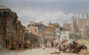 Segovia, Spania (akvarell på papir)