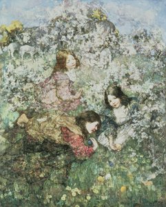 Påskeegg (olje på lerret) av Edward Atkinson Hornel