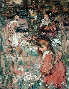 Vårens oppvåkning av Edward Atkinson Hornel