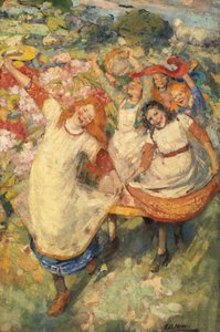The Dance of Spring (olje på lerret)