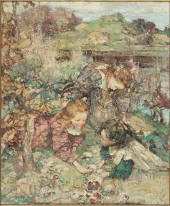 De små soppsamlere av Edward Atkinson Hornel