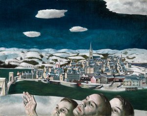 Uidentifisert fly (over Montrose) av Edward Baird