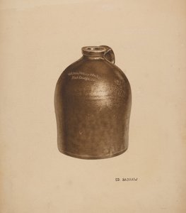 Melkekanne av keramikk av Edward Bashaw