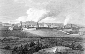 Utsikt over Bristol fra Pile Hill, gravert av Heath, pub. av John Agg, 1809 av Edward Bird