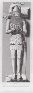 Bilde av Edward den svarte prinsen (gravering) av Edward Blore