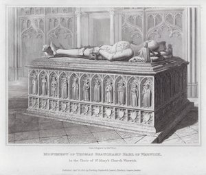 Monument til Thomas Beauchamp Earl of Warwick, i koret til St Mary