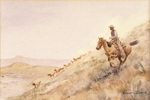 Avrunding av hester av Edward Borein