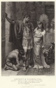 Antony og Cleopatra, Antony og Cleopatra, akt III, scene IX av Edward Burne Jones
