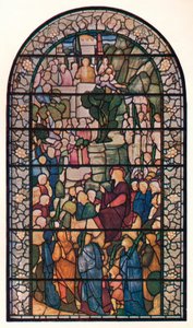 Christs Entry Into Jerusalem, Vindu i St. Peters kirke, Vere Street, London, c1883 av Edward Burne Jones