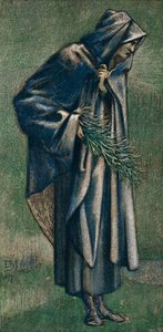 Studie for St. Joseph in Picture, The Star of Bethlehem, 1887. av Edward Burne Jones