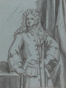 En gentleman, iført en frakk med lang knapp og store mansjetter av Edward Byng