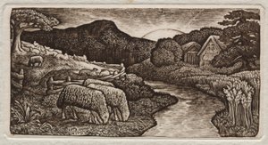 Sauene på hans beite, 1828.