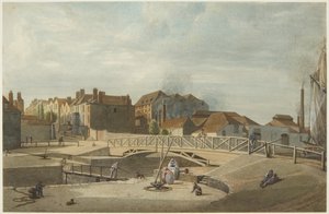 Bathurst Basin (blyant og akvarell på papir) av Edward Cashin