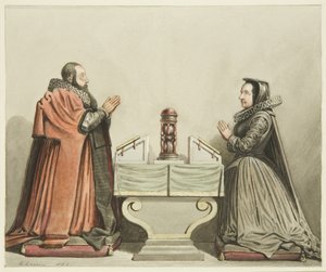 Figurer av Robert Aldworth og hans kone i St Peter